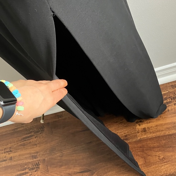 JS Collections Black Gown size 14 black maxi dress prom wedding evening - Picture 4 of 9